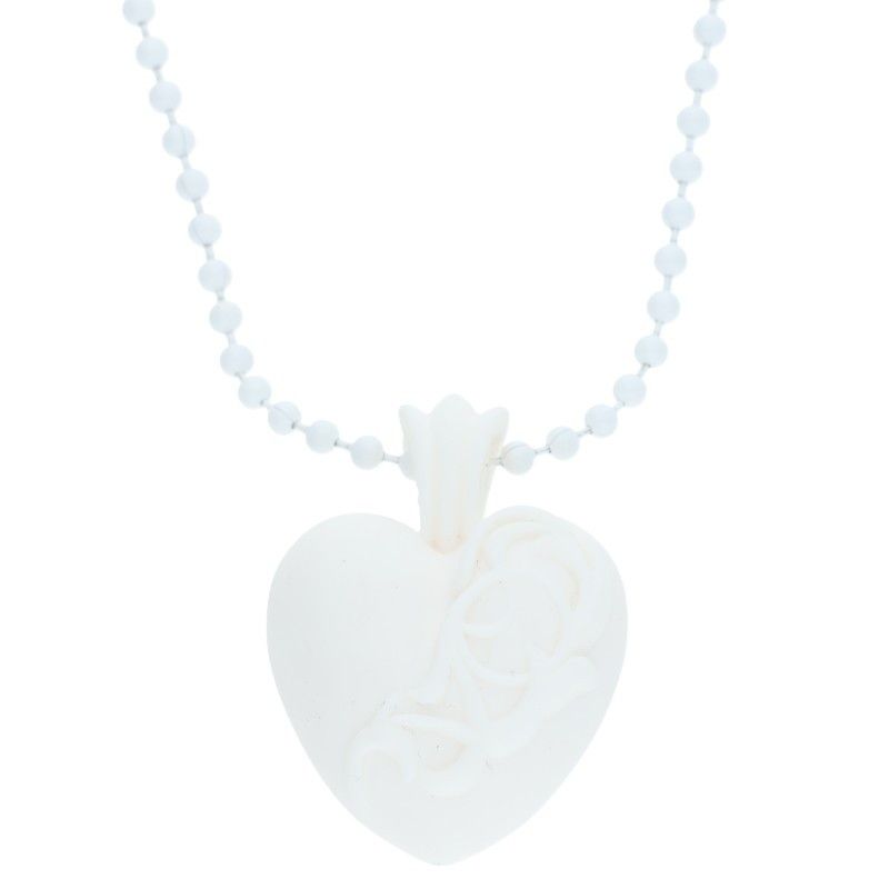 Chrome Hearts Rubber Heart Silicone Necklace