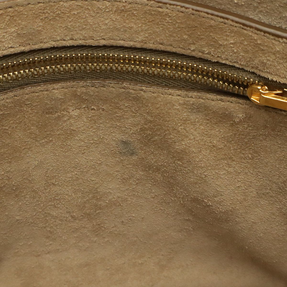 Celine Sangles Bucket Small Shoulder Bag Leather Greige Gold — view 6