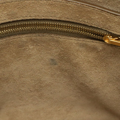 Celine Sangles Bucket Small Shoulder Bag Leather Greige Gold — view 6