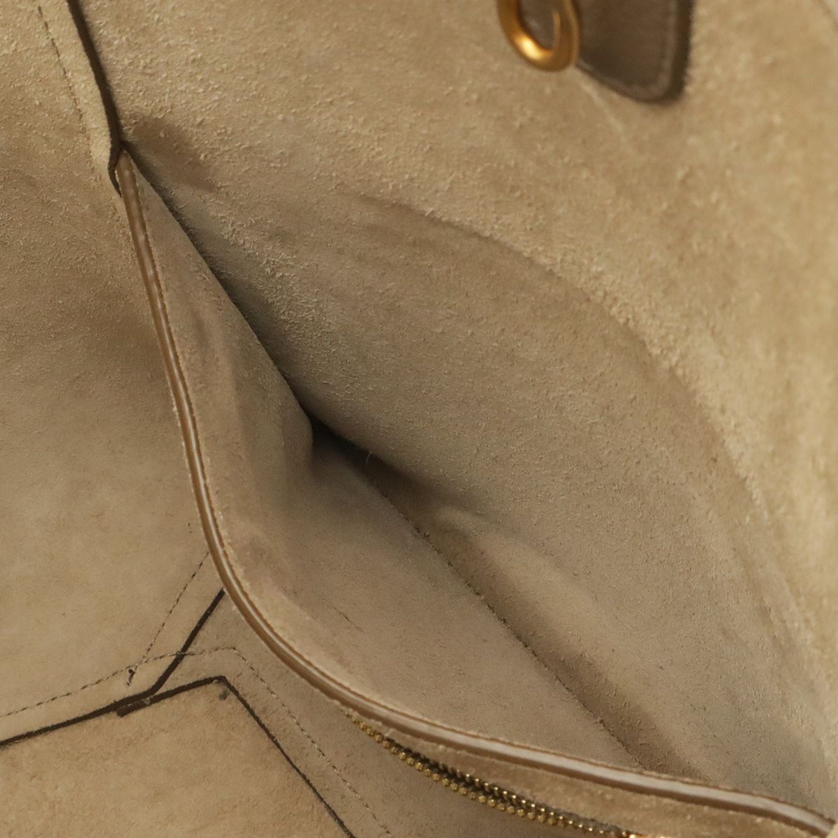 Celine Sangles Bucket Small Shoulder Bag Leather Greige Gold — view 7
