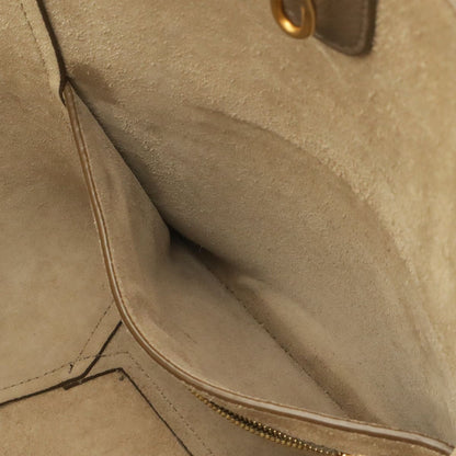 Celine Sangles Bucket Small Shoulder Bag Leather Greige Gold — view 7