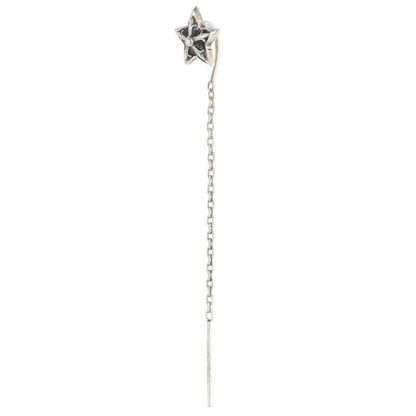 Chrome Hearts Chain Star Silver Earrings