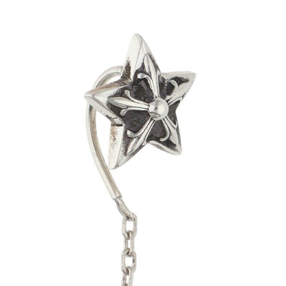 Chrome Hearts Chain Star Silver Earrings — view 4