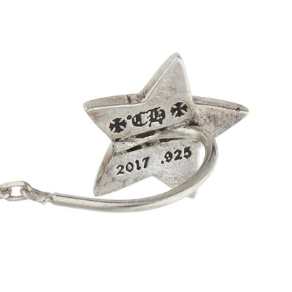 Chrome Hearts Chain Star Silver Earrings — view 3
