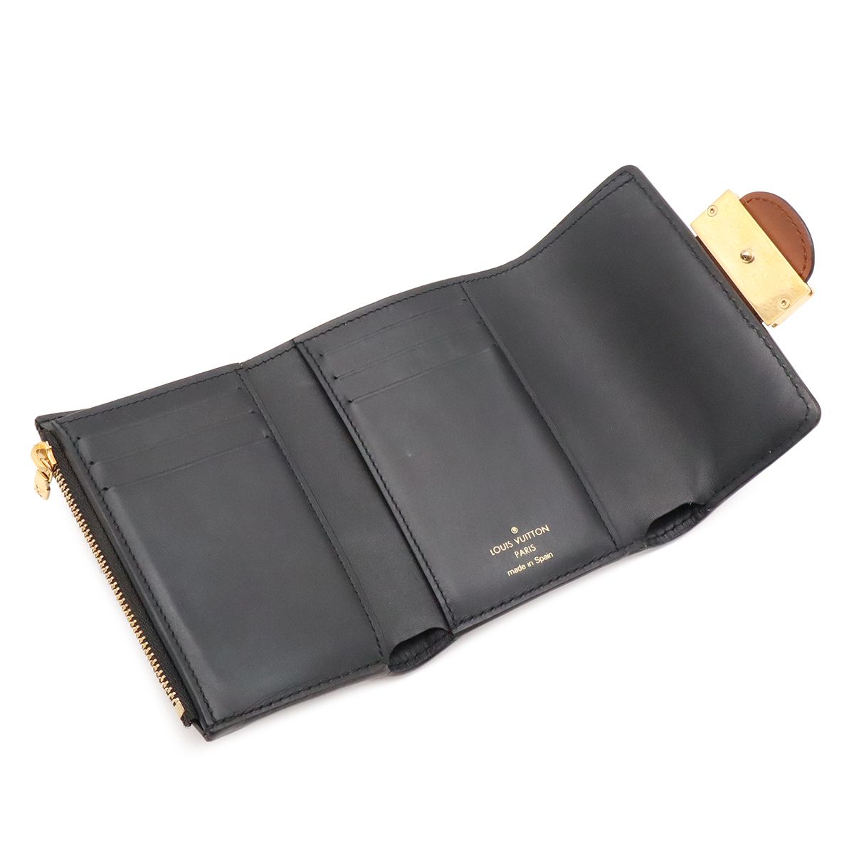 Louis Vuitton Monogram Reverse Portefeuille Dofine Compact 3 Raction Wallet — view 5