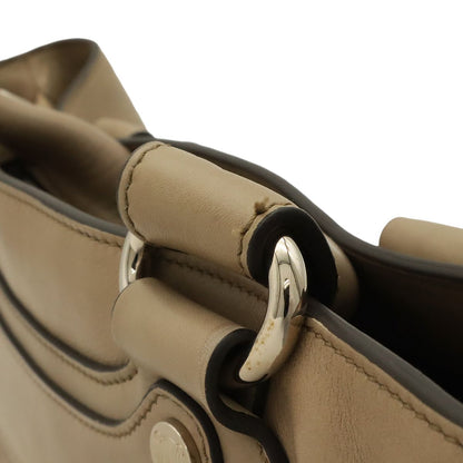 Celine Boogie Tote Bag Leather Beige Silver — view 6