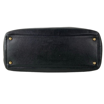Chanel Tote Bag Executive Line Black Gold Leather — view 5