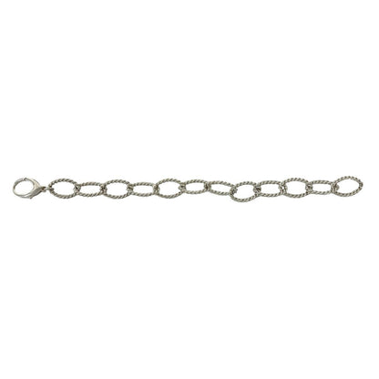 Tiffany & Co Vintage Oval Link Twist Bracelet 925 Sterling Silver Chain Bangle — view 6
