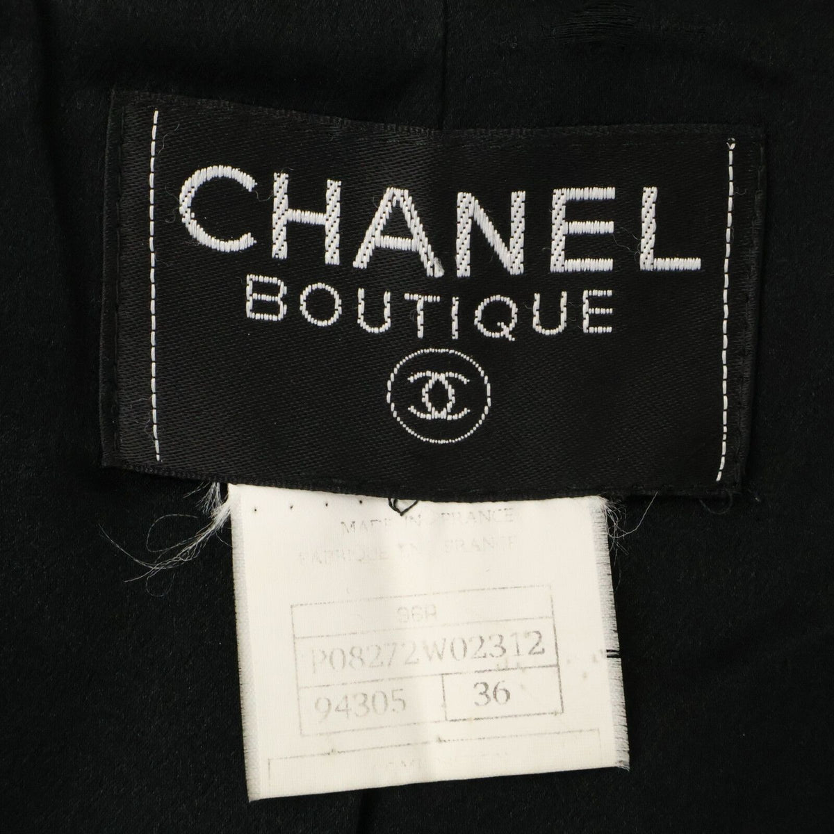 Chanel 96A Cashmere Side Slit Soutien Collar 36 — view 5