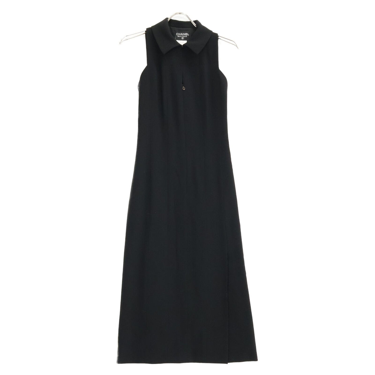 Chanel 98P Wool Sleeveless Long Dress 36