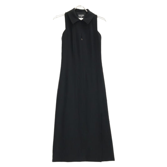 Chanel 98P Wool Sleeveless Long Dress 36