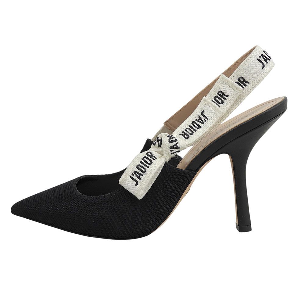 Dior J'adior Slingback Pumps Shoes Black — view 2