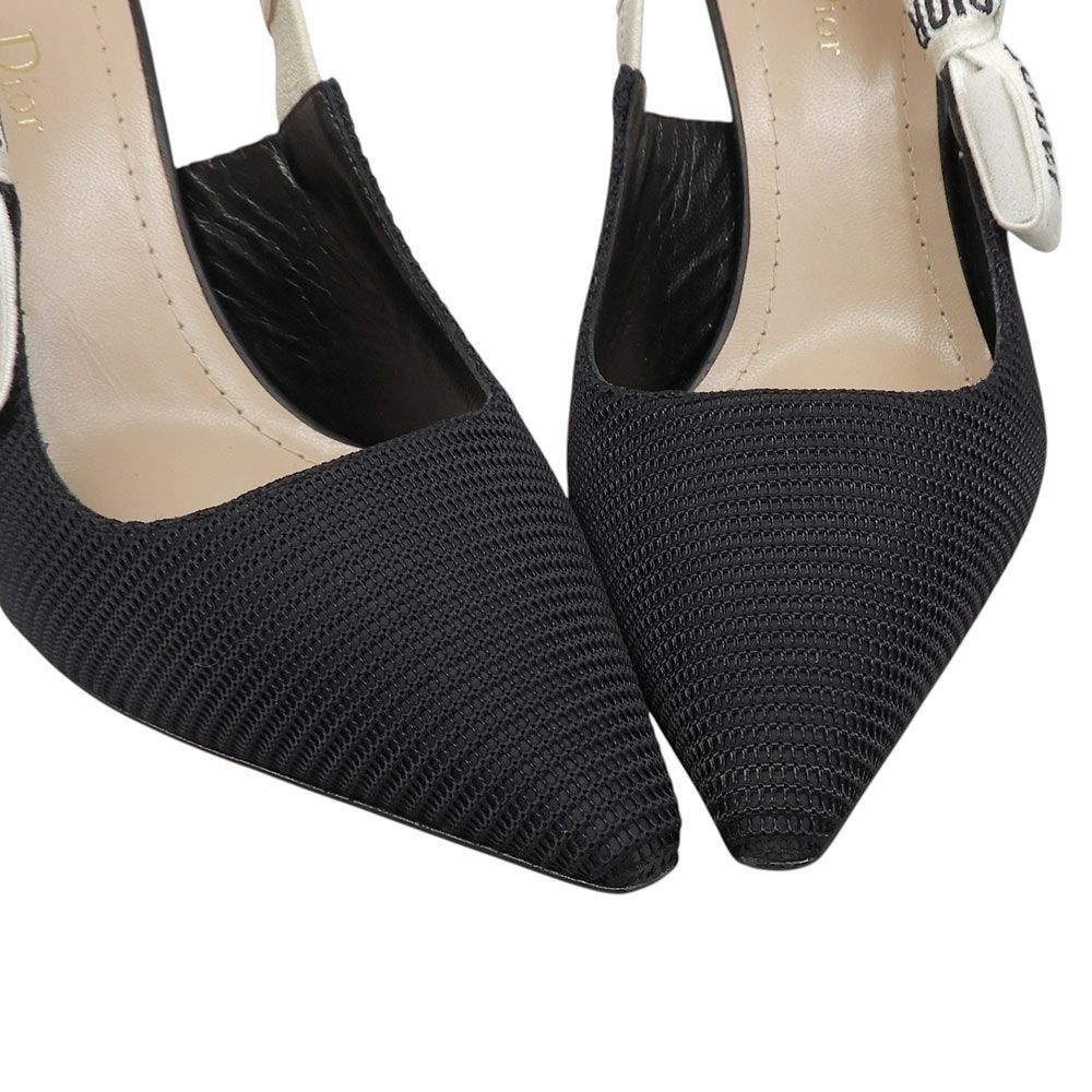 Dior J'adior Slingback Pumps Shoes Black — view 4
