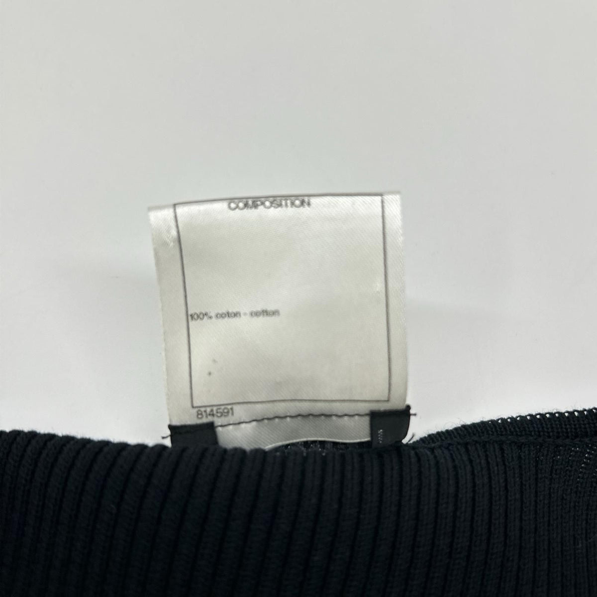 Chanel Black Sleeveless Rib Knit Dress 34 — view 5