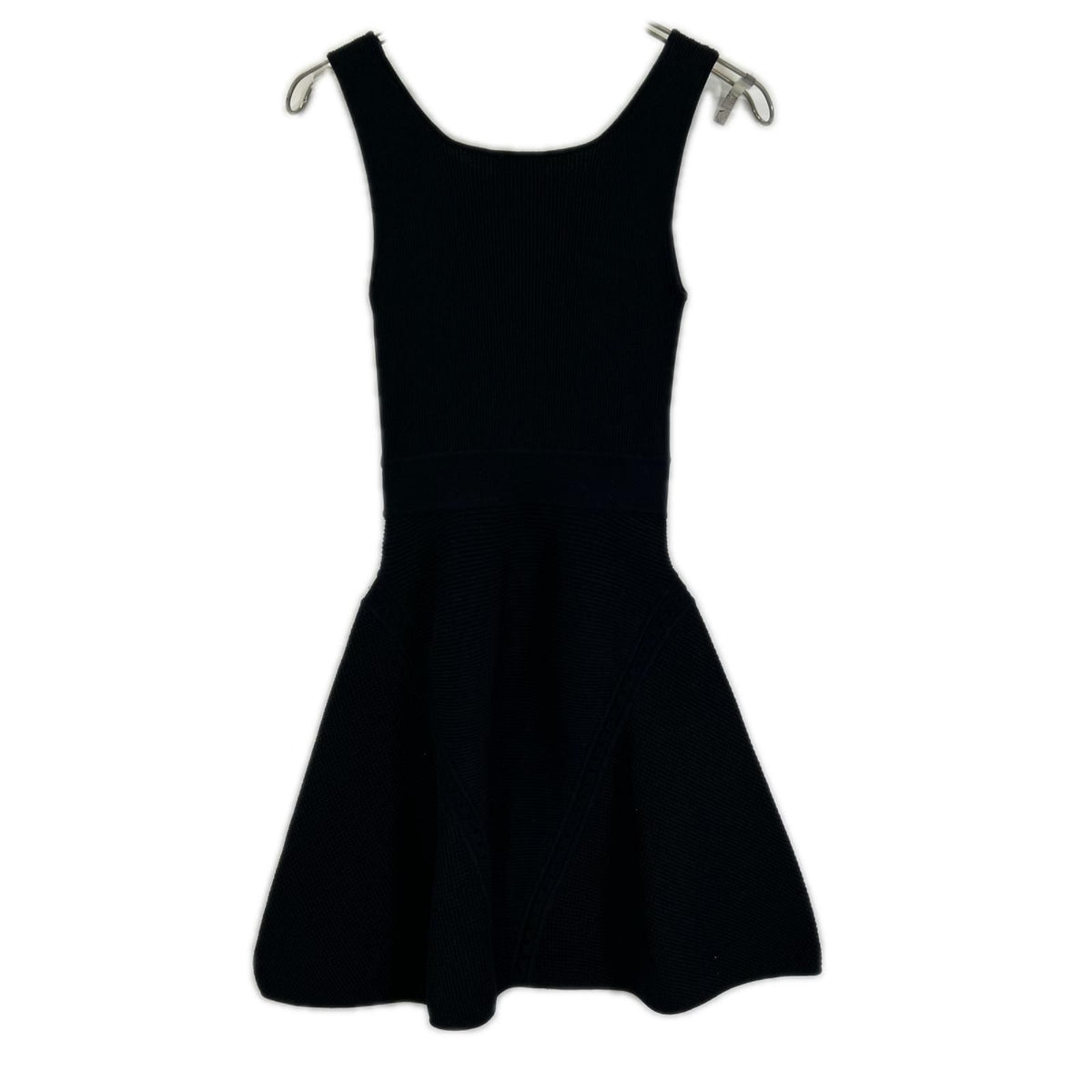 Chanel Black Sleeveless Rib Knit Dress 34 — view 2