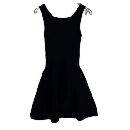 Chanel Black Sleeveless Rib Knit Dress 34 — view 2