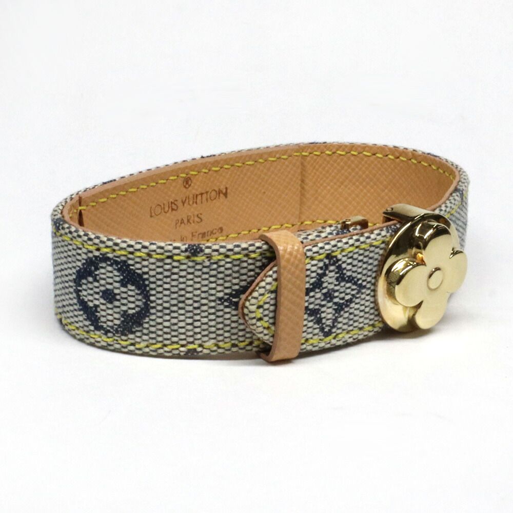 Louis Vuitton Monogram Mini Good Luck Bracelet Blue — view 6