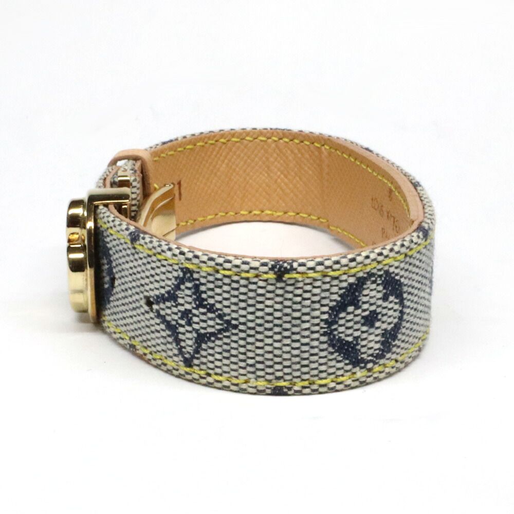 Louis Vuitton Monogram Mini Good Luck Bracelet Blue — view 3