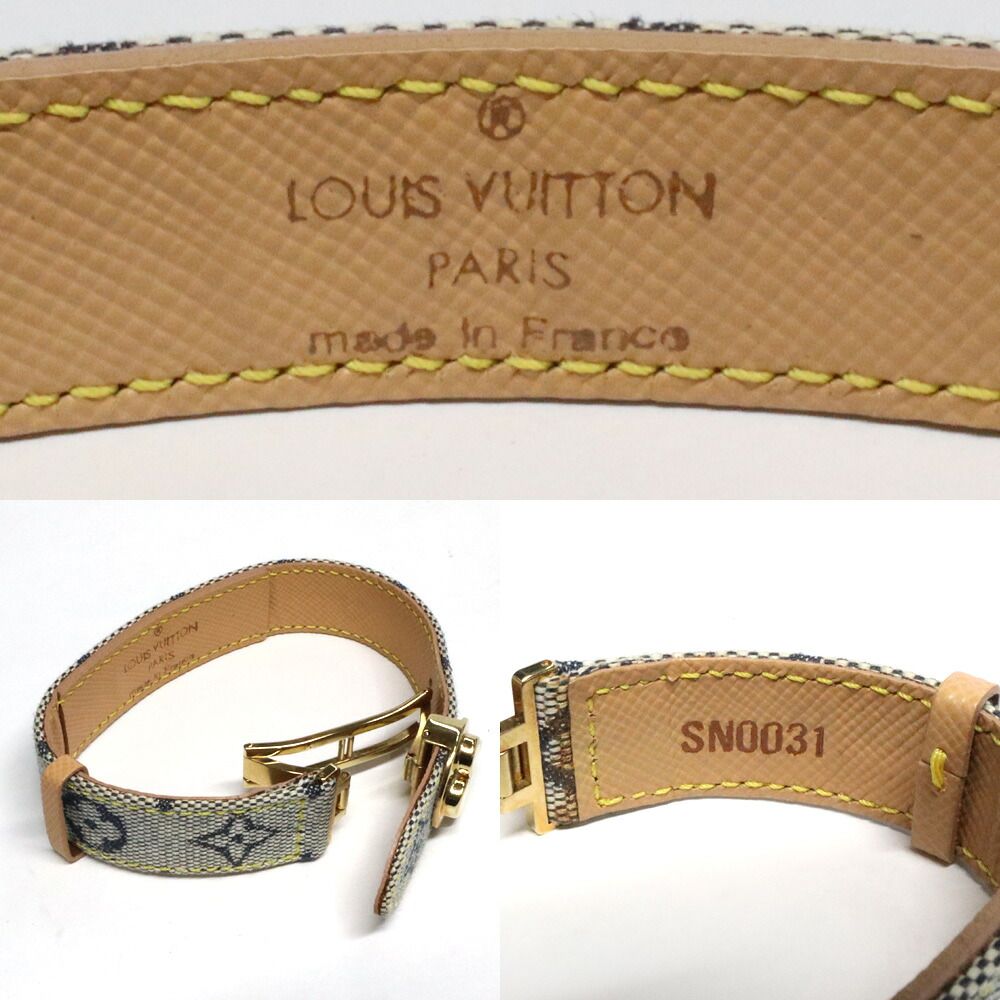 Louis Vuitton Monogram Mini Good Luck Bracelet Blue — view 7