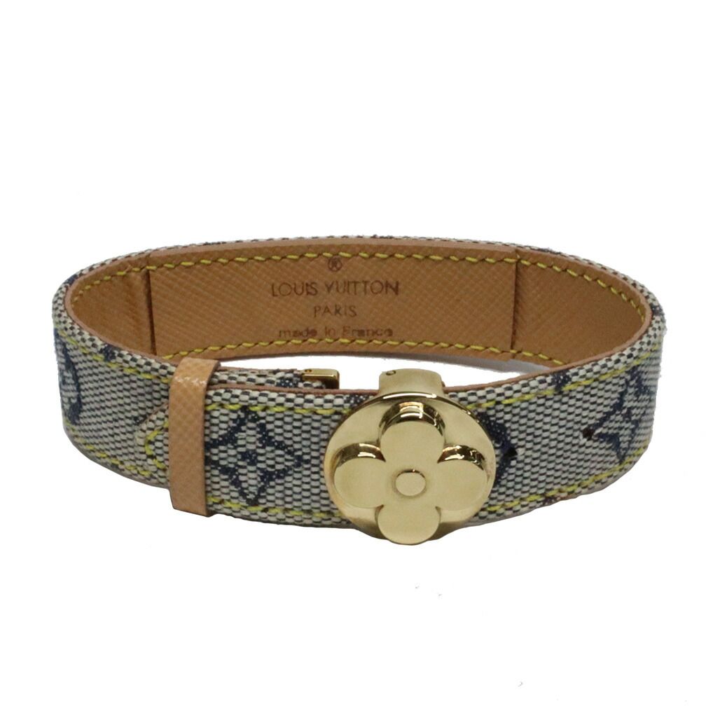 Louis Vuitton Monogram Mini Good Luck Bracelet Blue