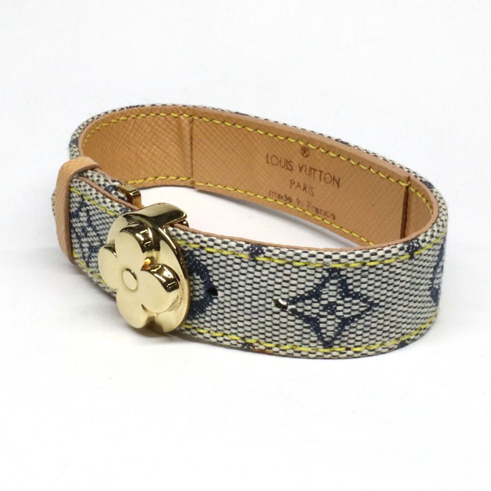 Louis Vuitton Monogram Mini Good Luck Bracelet Blue — view 2