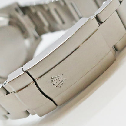 Rolex Oyster Perpetual 36 Black Pink SS Watch — view 6