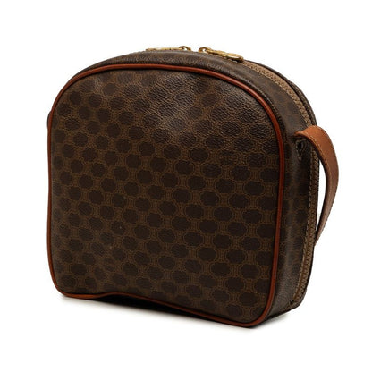 Celine Macadam Crossbody Shoulder Bag Brown Leather — view 2