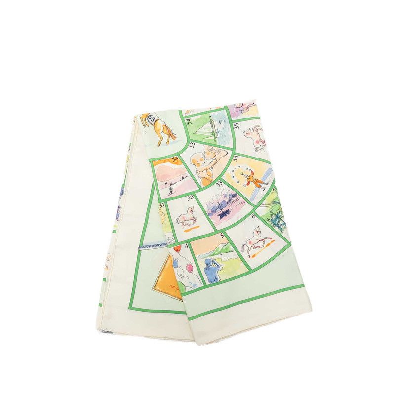 Hermes Carre 90 le Jeu Des Petits Bonheurs Little Game of Happiness Scarf — view 2