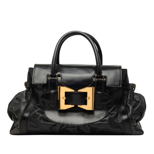 Gucci Boston Bag Black Leather