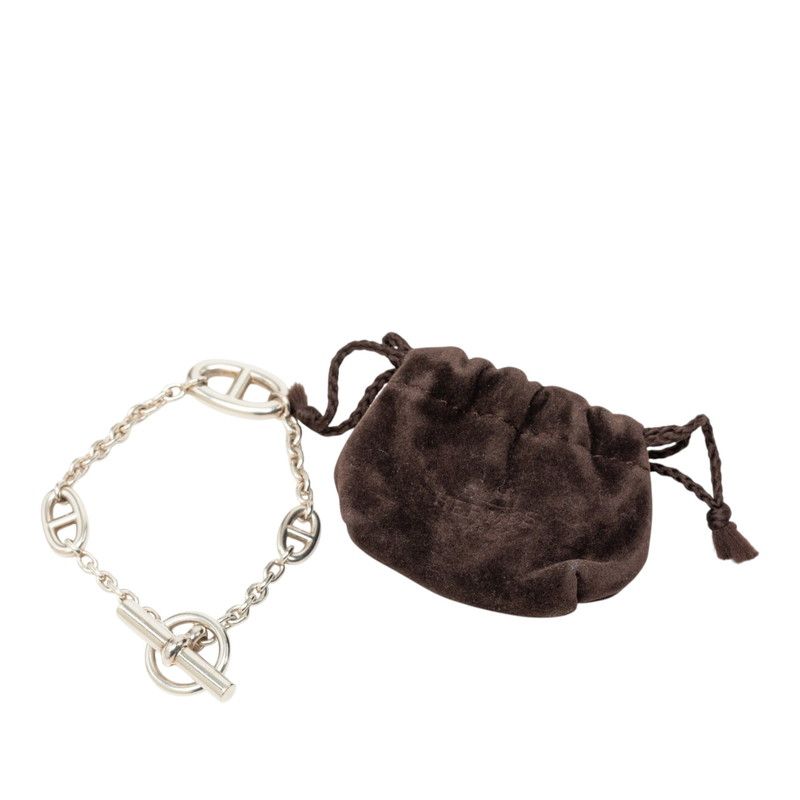 Hermes Chaine D'ancre Farandole LG Chain Bracelet T Bar Silver — view 7