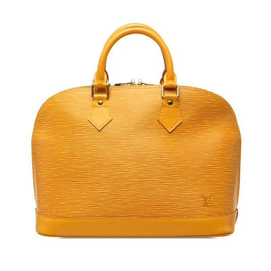 Louis Vuitton Epi Alma Handbag Tassili Yellow Leather