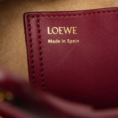Loewe Pebble Bucket Mini 2-Way Shoulder Bag Purple Leather — view 5