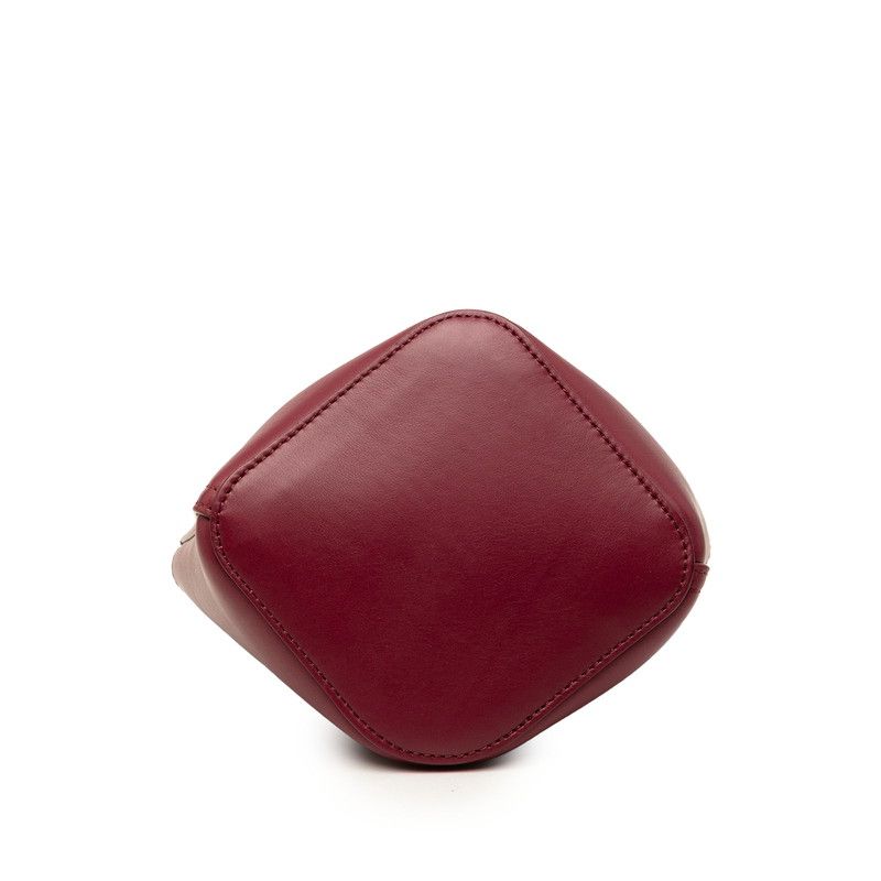 Loewe Pebble Bucket Mini 2-Way Shoulder Bag Purple Leather — view 3