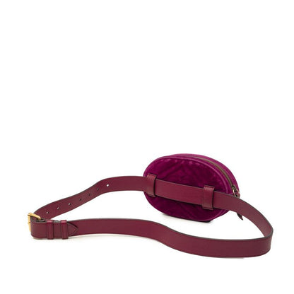 Gucci GG Marmont Quilted Crossbody Shoulder Bag Purple Velvet Leather — view 2