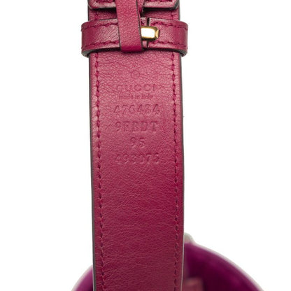 Gucci GG Marmont Quilted Crossbody Shoulder Bag Purple Velvet Leather — view 5