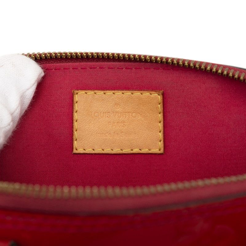 Louis Vuitton Monogram Vernis Alma BB 2-Way Shoulder Bag Rose Indien Red Patent — view 7