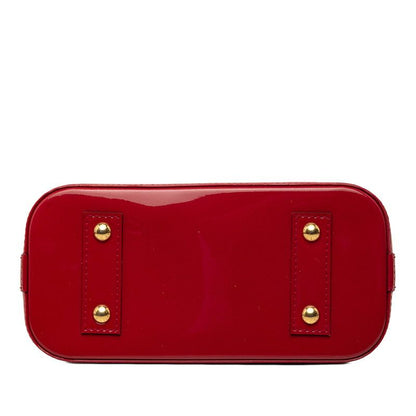 Louis Vuitton Monogram Vernis Alma BB 2-Way Shoulder Bag Rose Indien Red Patent — view 3