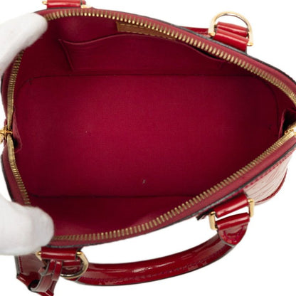 Louis Vuitton Monogram Vernis Alma BB 2-Way Shoulder Bag Rose Indien Red Patent — view 4