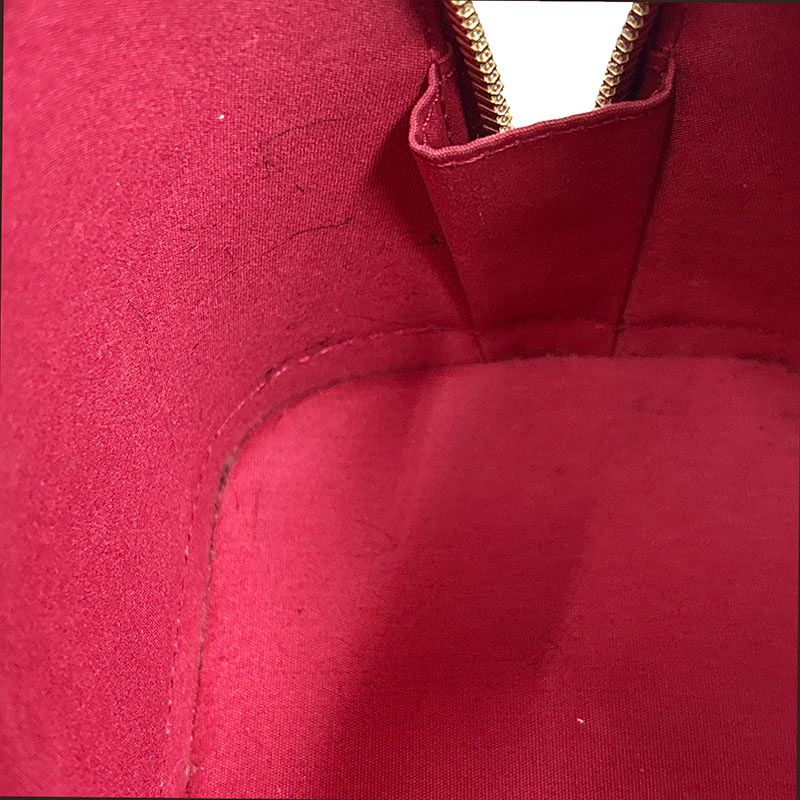 Louis Vuitton Monogram Vernis Alma BB 2-Way Shoulder Bag Rose Indien Red Patent — view 6