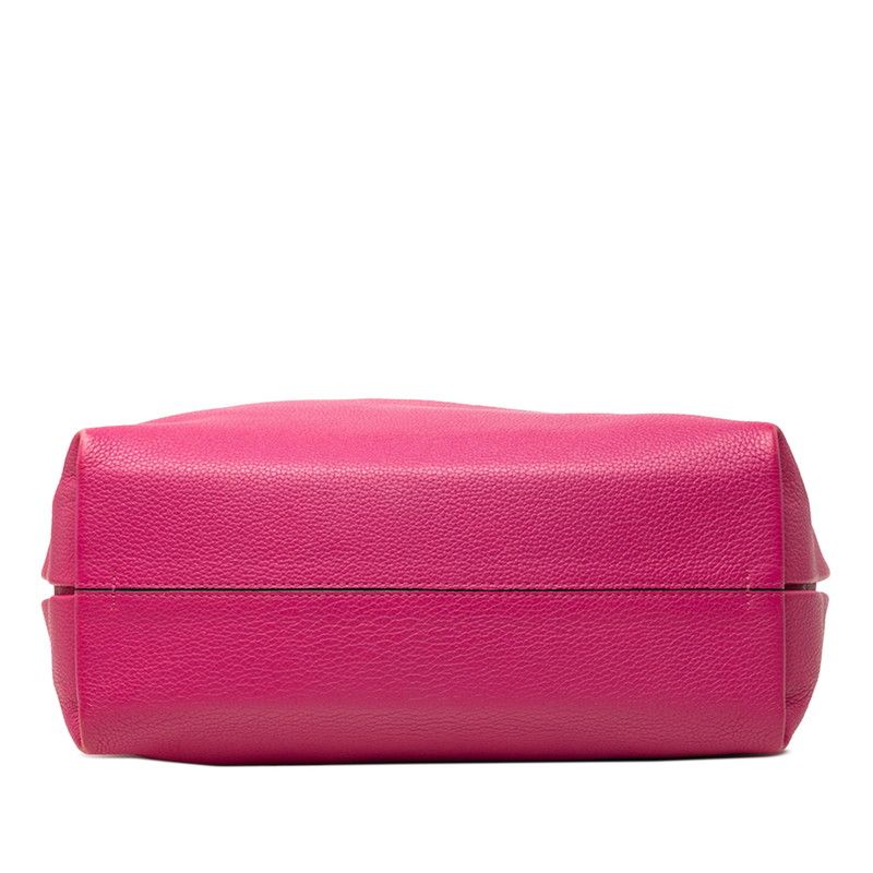 Loewe Anagram Dunas Tote Bag Pink Leather — view 3