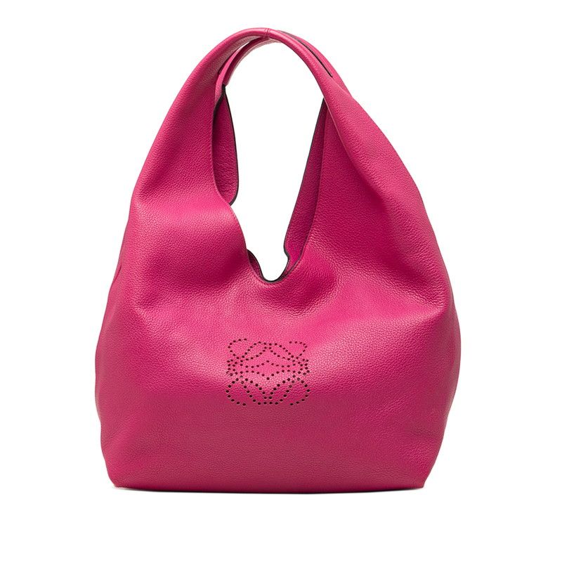 Loewe Anagram Dunas Tote Bag Pink Leather