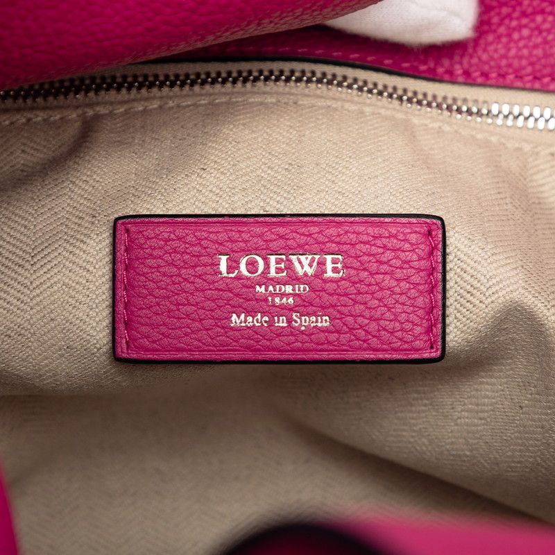 Loewe Anagram Dunas Tote Bag Pink Leather — view 5