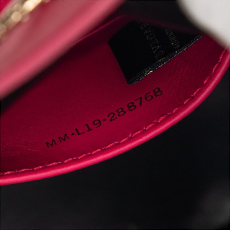 Bvlgari Serpenti Forever Shoulder Bag Drawstring 2-Way Pink Leather — view 6