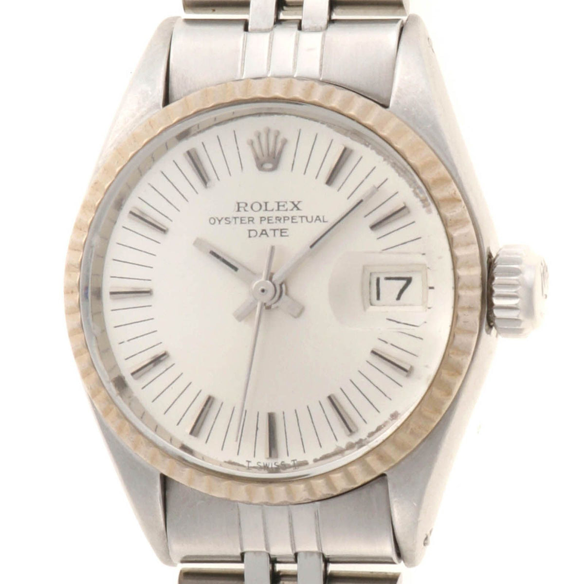 Rolex Perpetual Date Watch 18k White Gold 18k Silver