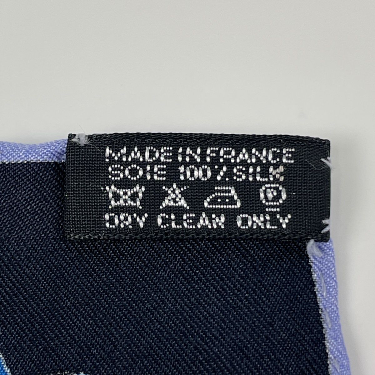 Hermes Petit Carre Mediterranee Scarf Mediterranean Silk Black Blue — view 2