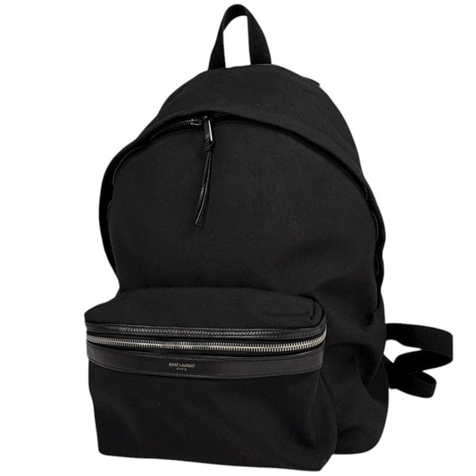 Saint Laurent Backpack Canvas Black