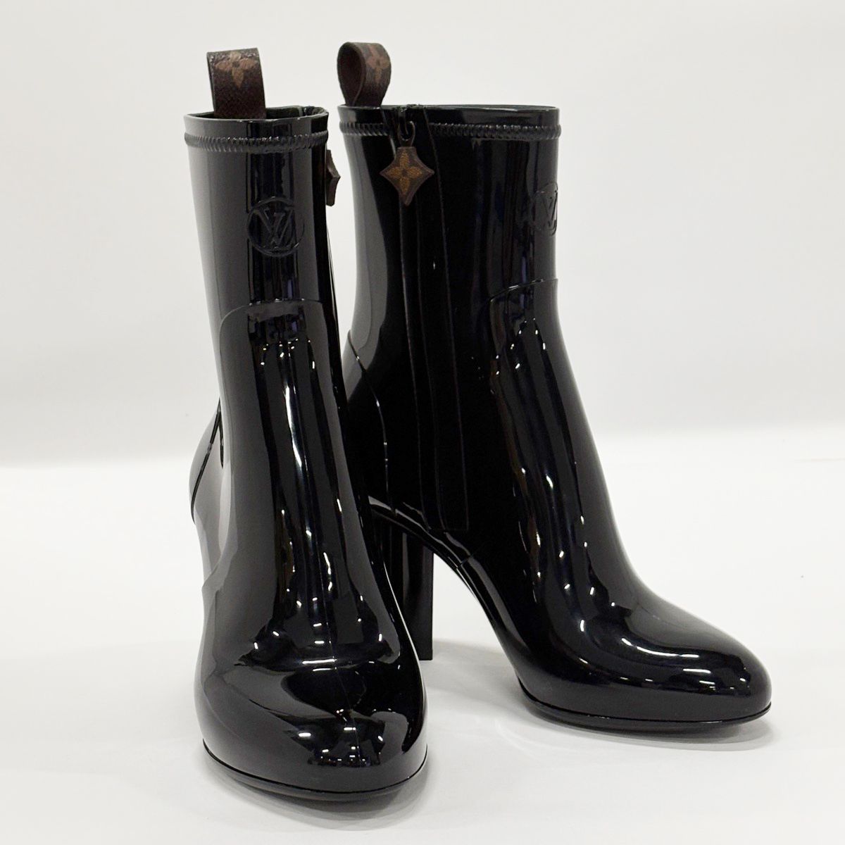 Louis Vuitton Shoes Rain Boots Rubber Noir — view 7