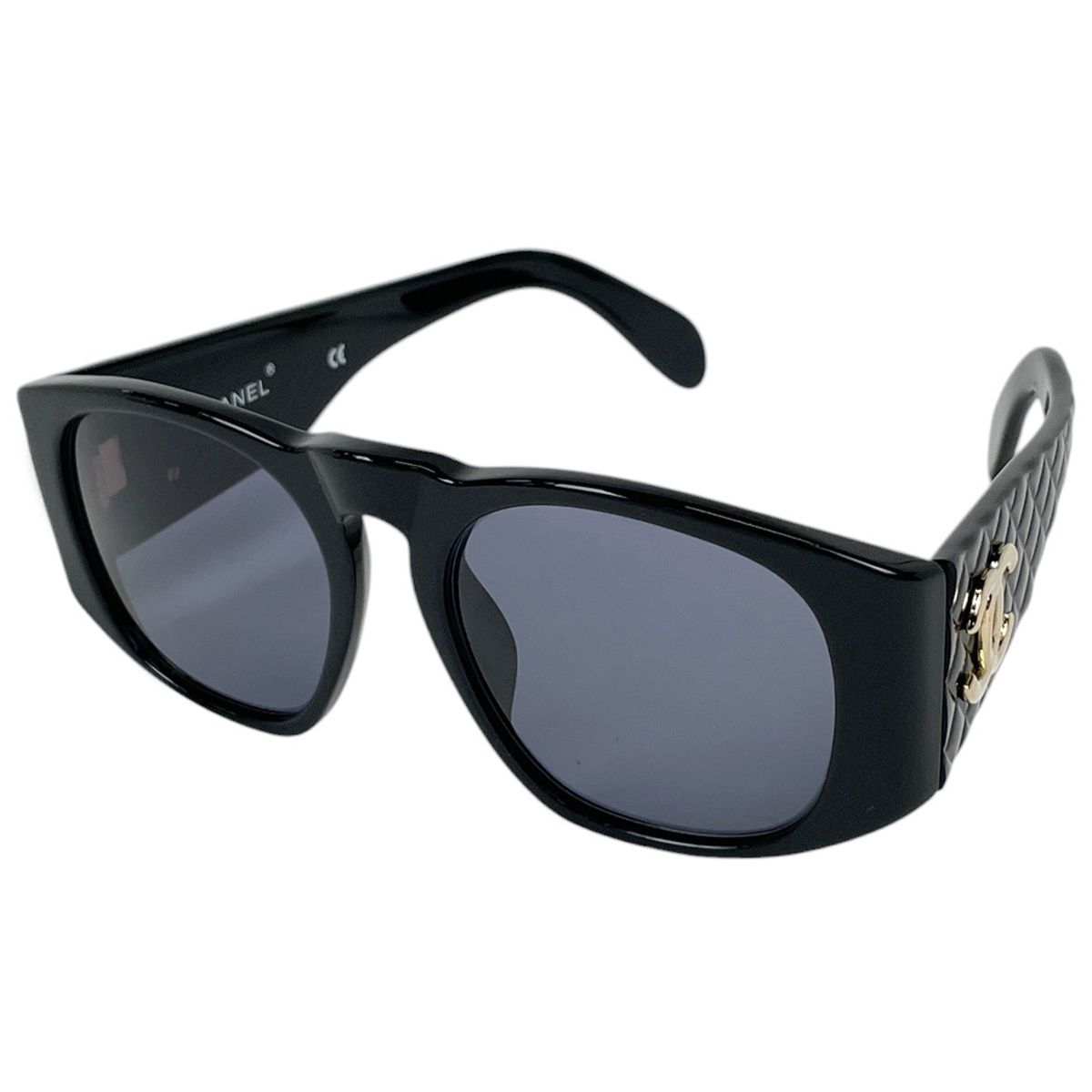 Chanel Sunglasses Eyewear Quilted Acetate Black