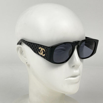 Chanel Sunglasses Eyewear Quilted Acetate Black — view 5