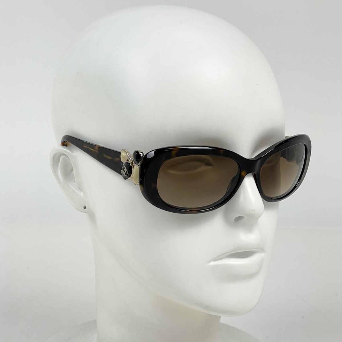 Chanel Sunglasses CC Logo Acetate Brown Eyewear — view 6